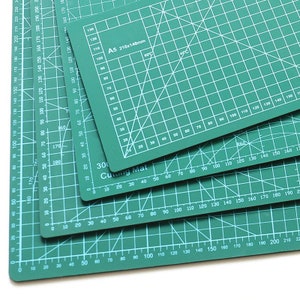 Cutting Board Cutting Mat A5 Cutting Board A5 Grid Lines PVC Cutting Mat  Self Healing Paper Leather Fabric Cutting Board