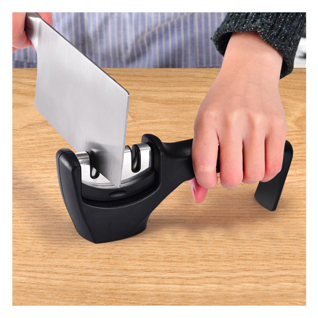 3 Stages Knife Sharpener Manual Knives Sharpening Stone Etsy