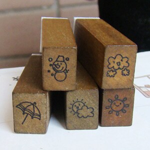 Number stamp 28 PCS rubber letter stamps set ,vintage alphabet stamp set in Wooden Box image 4