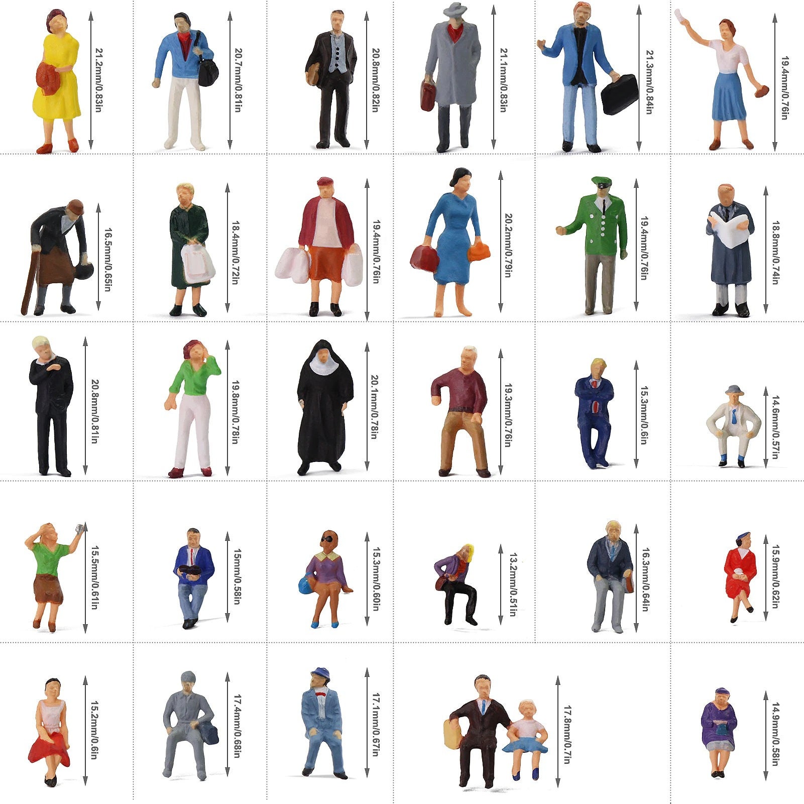 1:87 HO Scale Railway Model Worker Well Painted Figures With Bucket Ladder 50 Pcs 738c0dc1 45e3 432e 8486 7919c3555480.b812389c5bb4b8e63fc1d1422ccb463e