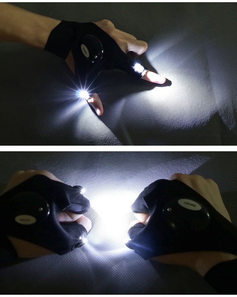 Universal Lighting Gloves Torch Light in Glove Never Drop Etsy