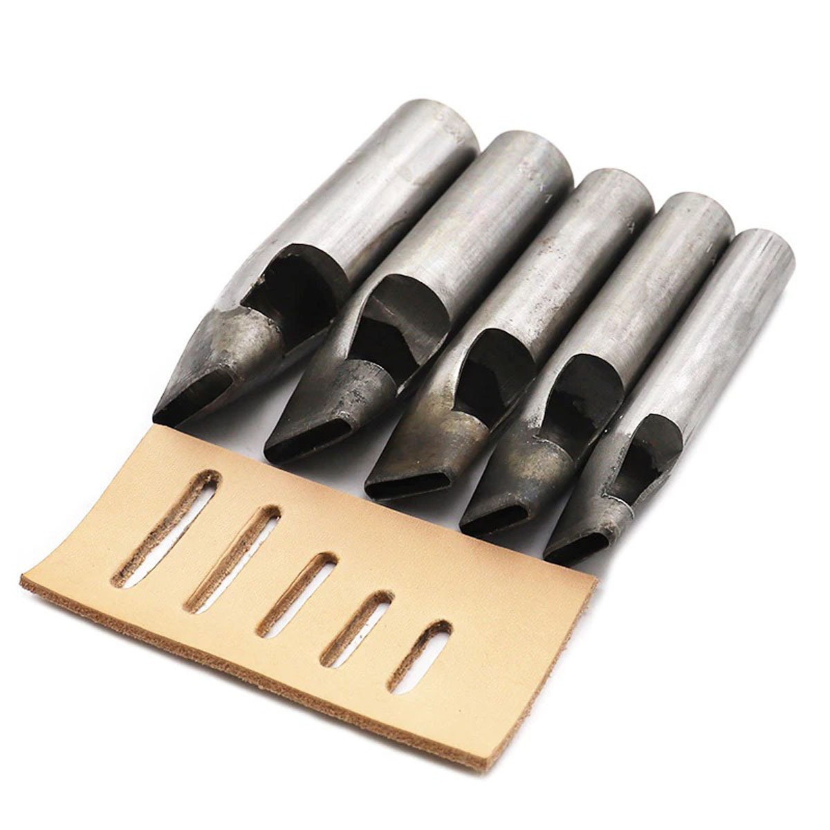 LMDZ Leather Oval Shape Hole Punch Oval Spacing Belt Punching Tools DIY  Craft Leather Puncher Hole Drilling Tool Color: 3mmx16mm