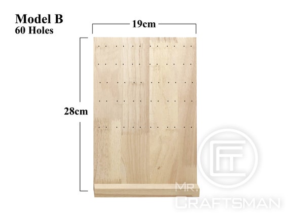 Multi Functional Wooden Jewelry Display Stand Board Showcase for