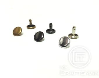 6mm / 8mm / 9mm metal double cap rivets (30Set)