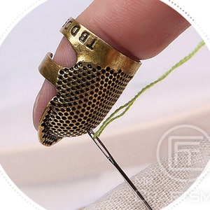 Vintage style Finger sleeve sewing thimble for Embroidery/Sewing