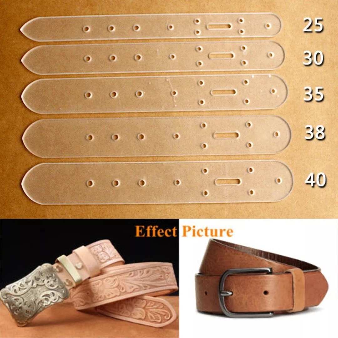 Belt Billet Buckle Acrylic Template 5 Pcs Tool Set for Leather Crafts