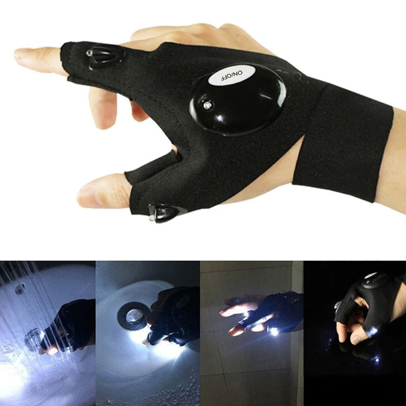 Universal Lighting Gloves Torch Light in Glove Never Drop Etsy