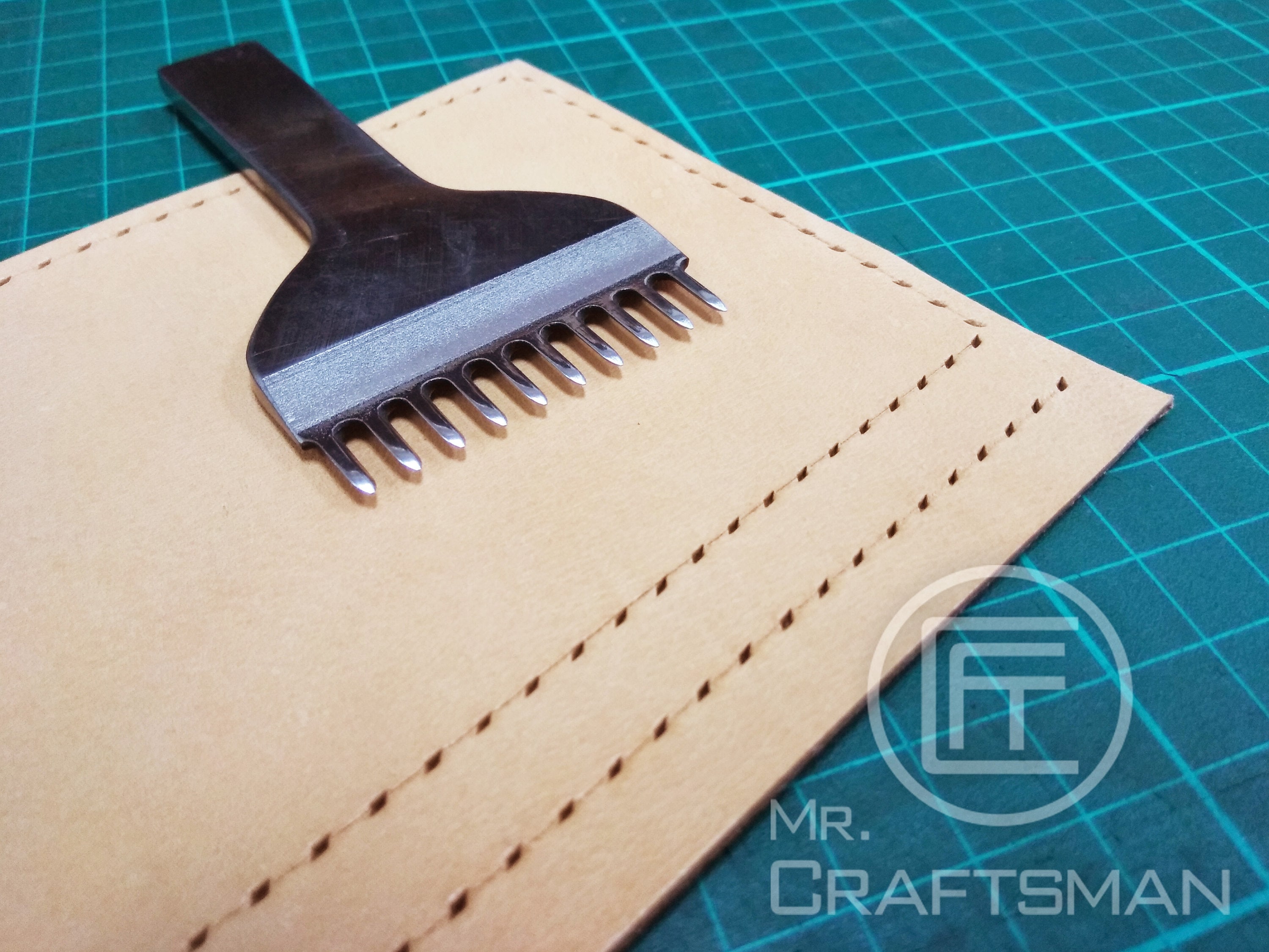 3pcs/Set Leather Craft Tools Hole Punches Stitching Punch Tool DIY Leather Hole Tool 3.38mm French Style 2 5 10 Prong Sala-Ctr 