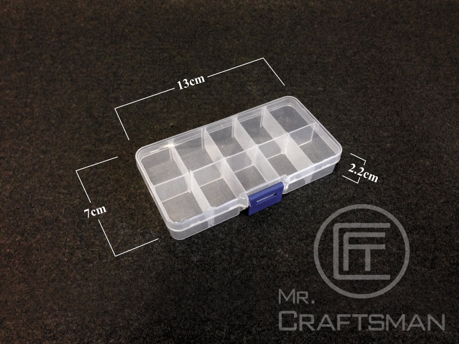 Clear Plastic Small Parts Storage Box With Movable Dividers Etsy Canada