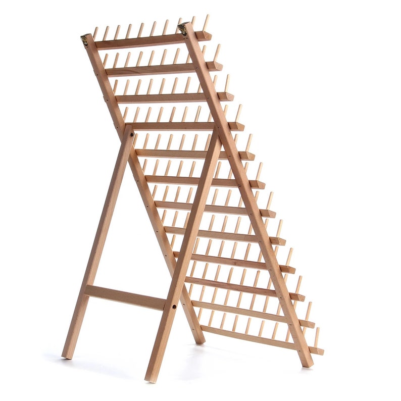 120 Spools Thread Rack Wood Spool Rack Bobbin Thread Holder Etsy