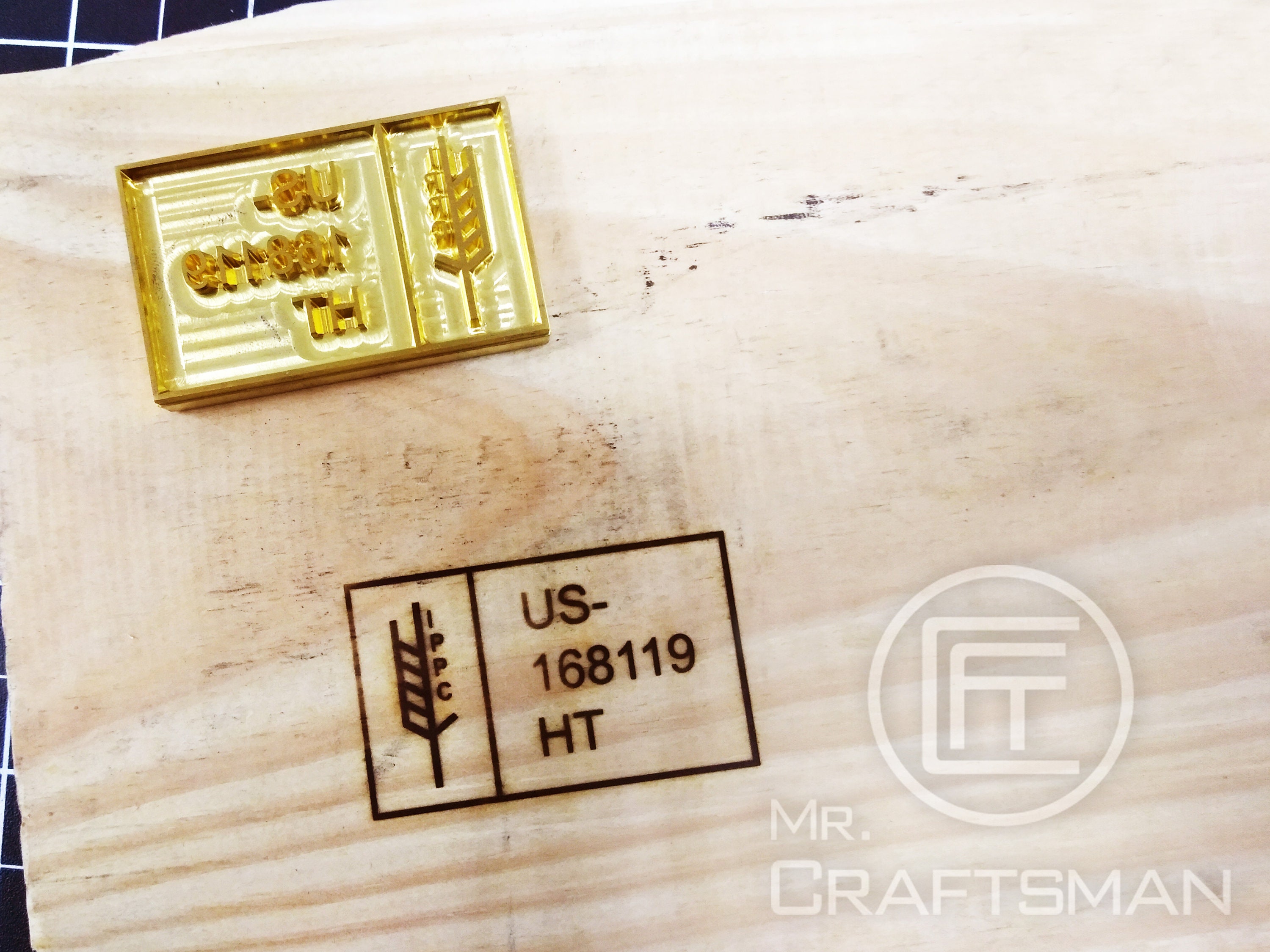 Custom Made IPPC Stamp Mark ISPM15 Mark Brass Stamp With Heat Etsy Canada