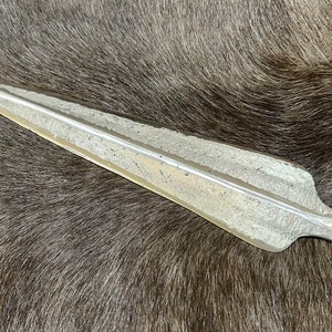 Bronze Age tanged spearhead replica. Life size.