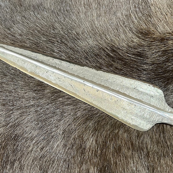 Bronze Age tanged spearhead replica. Life size.