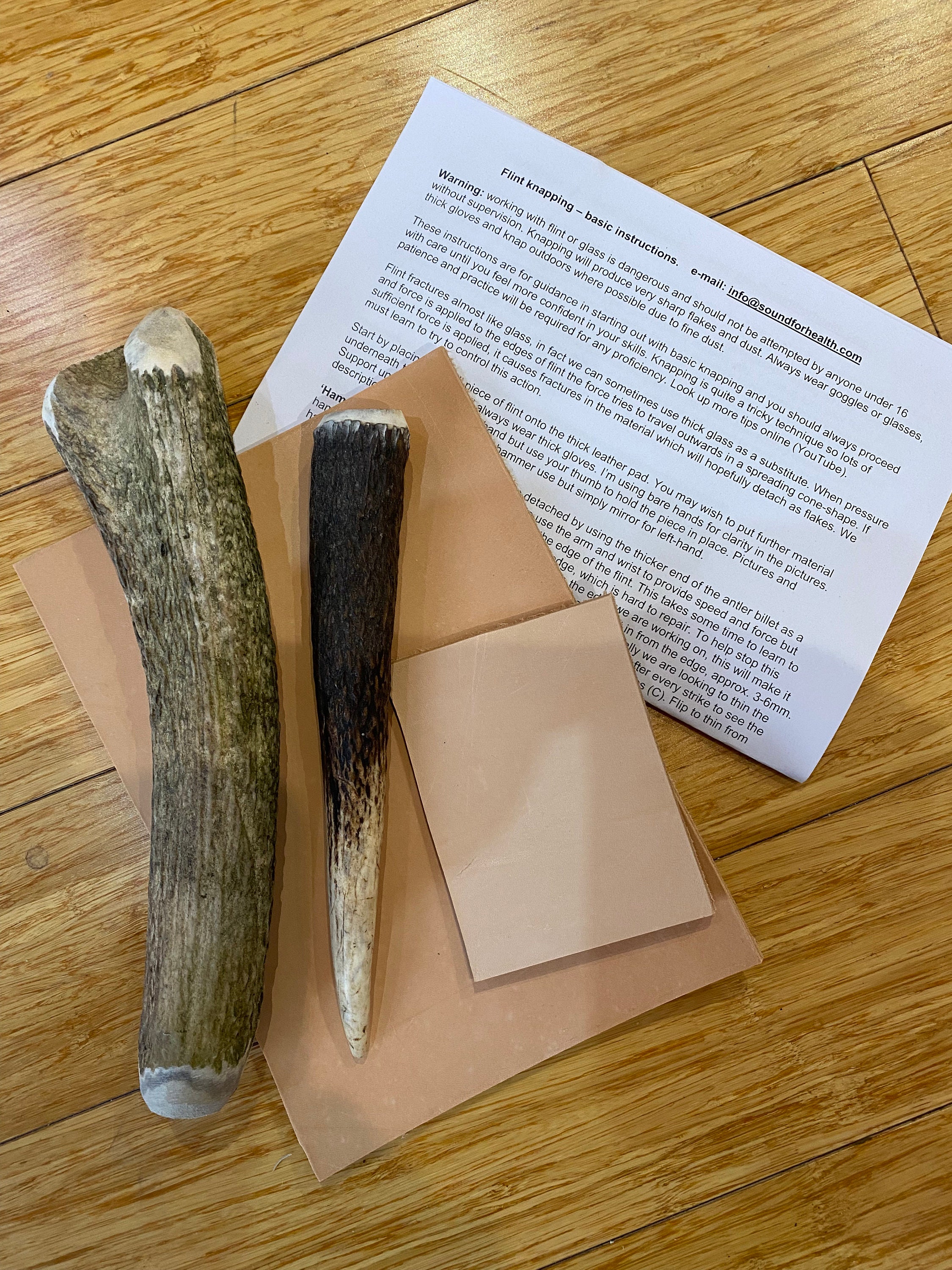 Traditional Antler Knap Pack- Flint Knapping Kits & Supplies