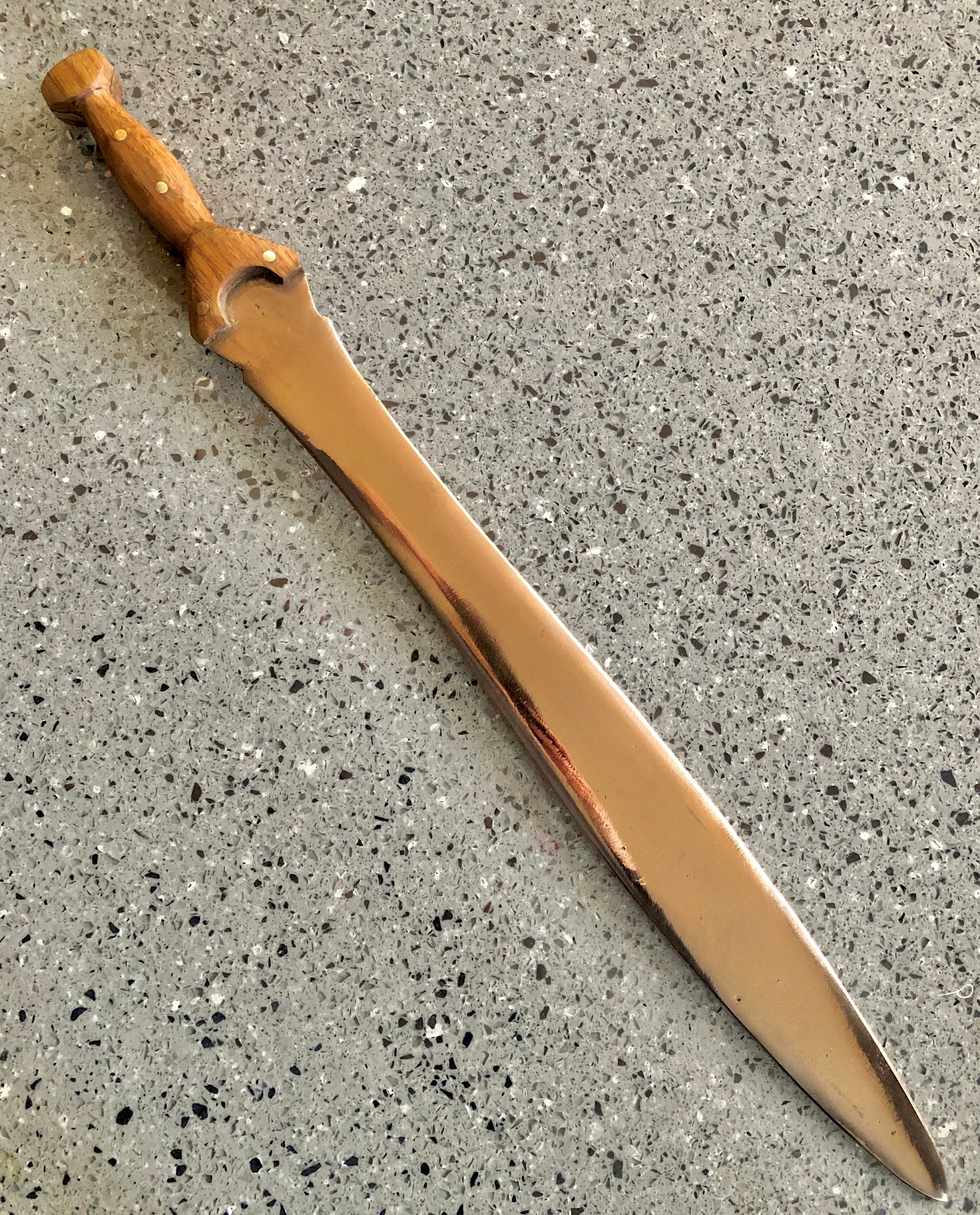 Bronze Age leaf shaped sword. Life size. Etsy