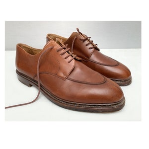 PARABOOTS vintage Men laced oxfords SHOES / made in france paraboots / formal men shoes / size eu 45 -uk 10.5-us 11