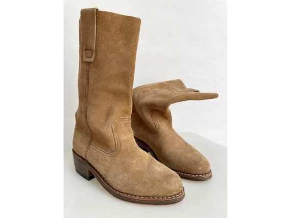 old suede boots