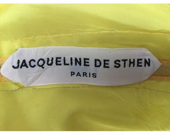 Vestido largo de alta costura Jacqueline De Sthen vintage de los años 60 – Talla US 6
