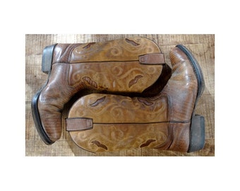 STIVALI Western e cowboy VINTAGE / / taglia eu 37 -uk 4 - us5.5