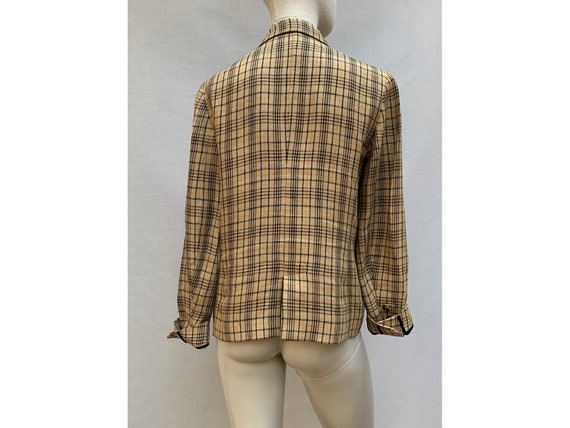 Sonia RYKIEL vintage 80s  plaid linen JACKET // v… - image 6