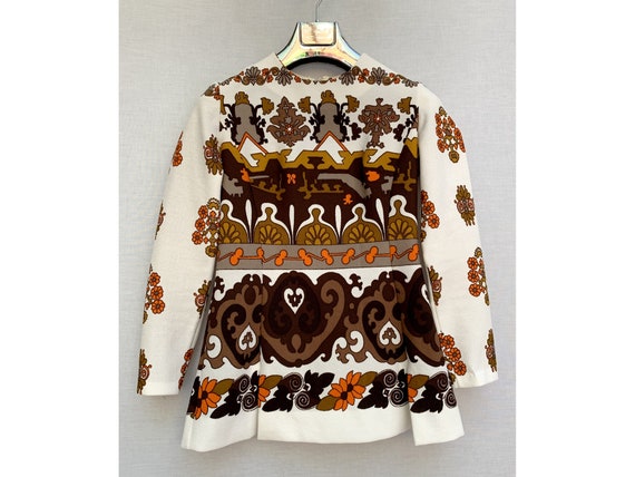 vintage 70s Psychedelic TUNIC /70s blouse / 70s mi