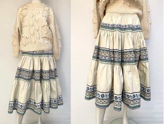 provence 80s winter skirt western provence skirt