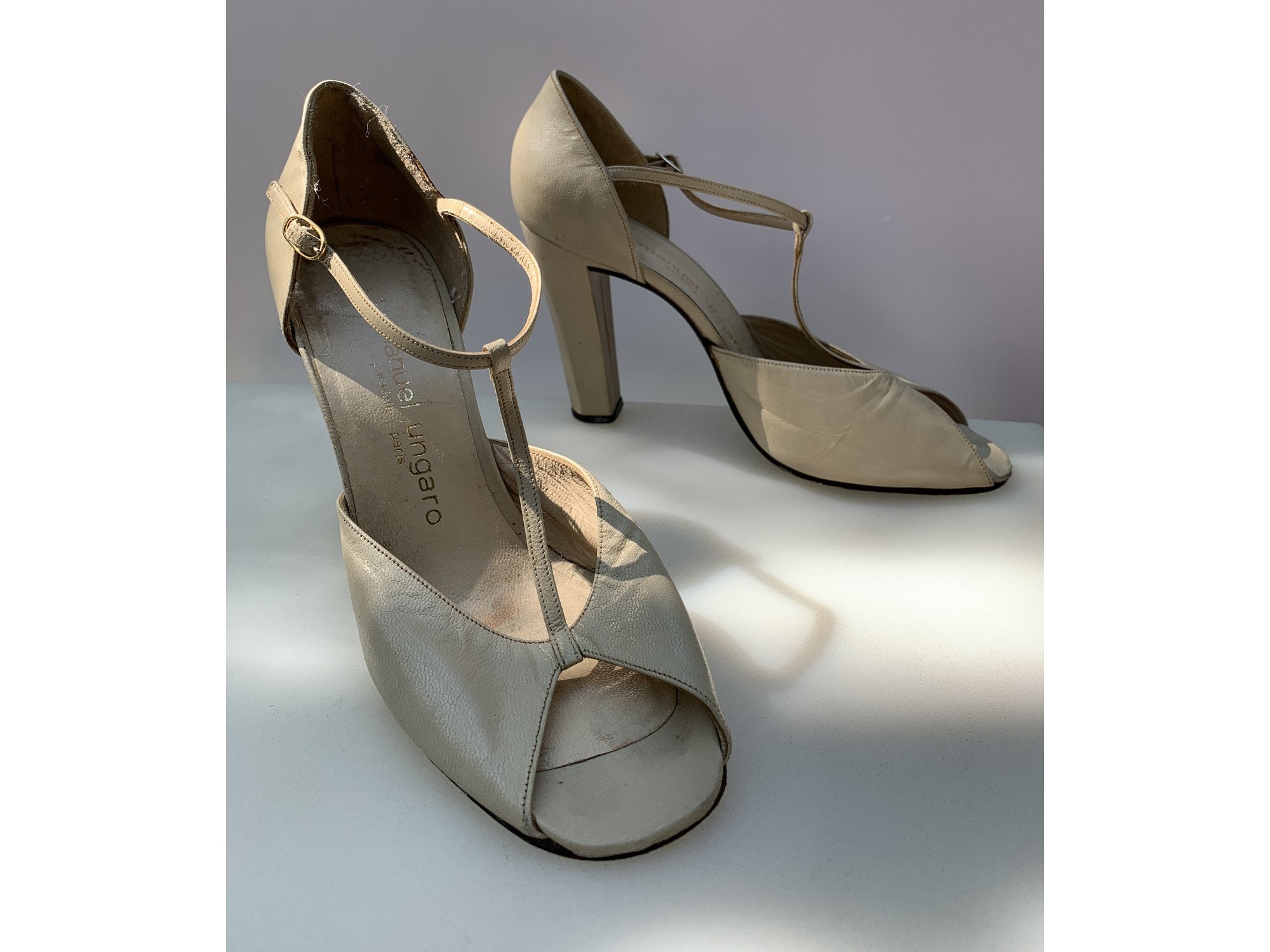 emanuel ungaro vintage ウェッジパンプス 6 1/2 emanuel ungaro vintage ウェッジパンプス 6 1/2