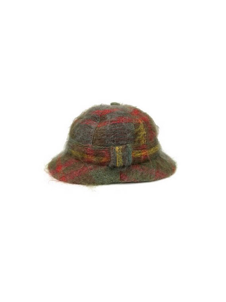 plaid wool hat