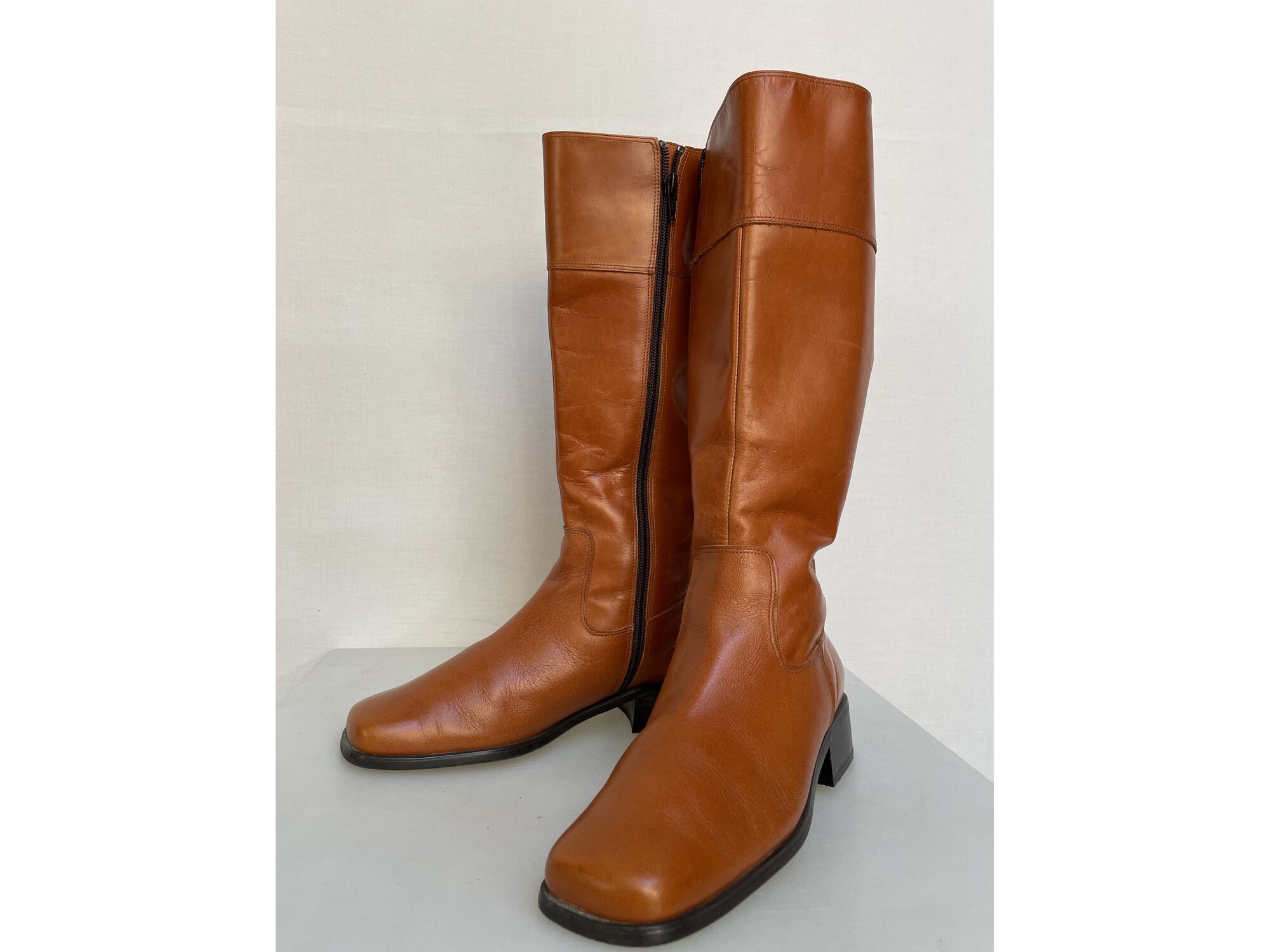 square toe long boots