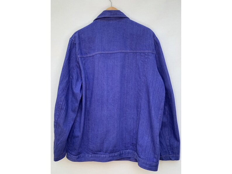 60s 70s CHORE jacket french blue work men JACKET french workwear size XL image 4