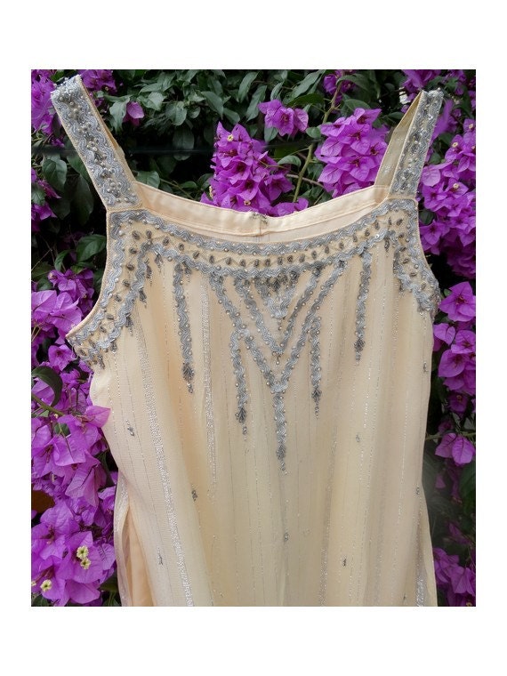 INDIAN vintage 70s silk Boho Dress hippie chic dr