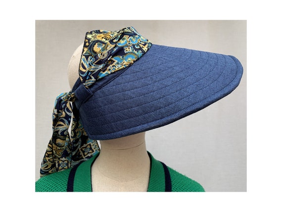 80s vintage large Visor Sun HAT / visor cap / 80s