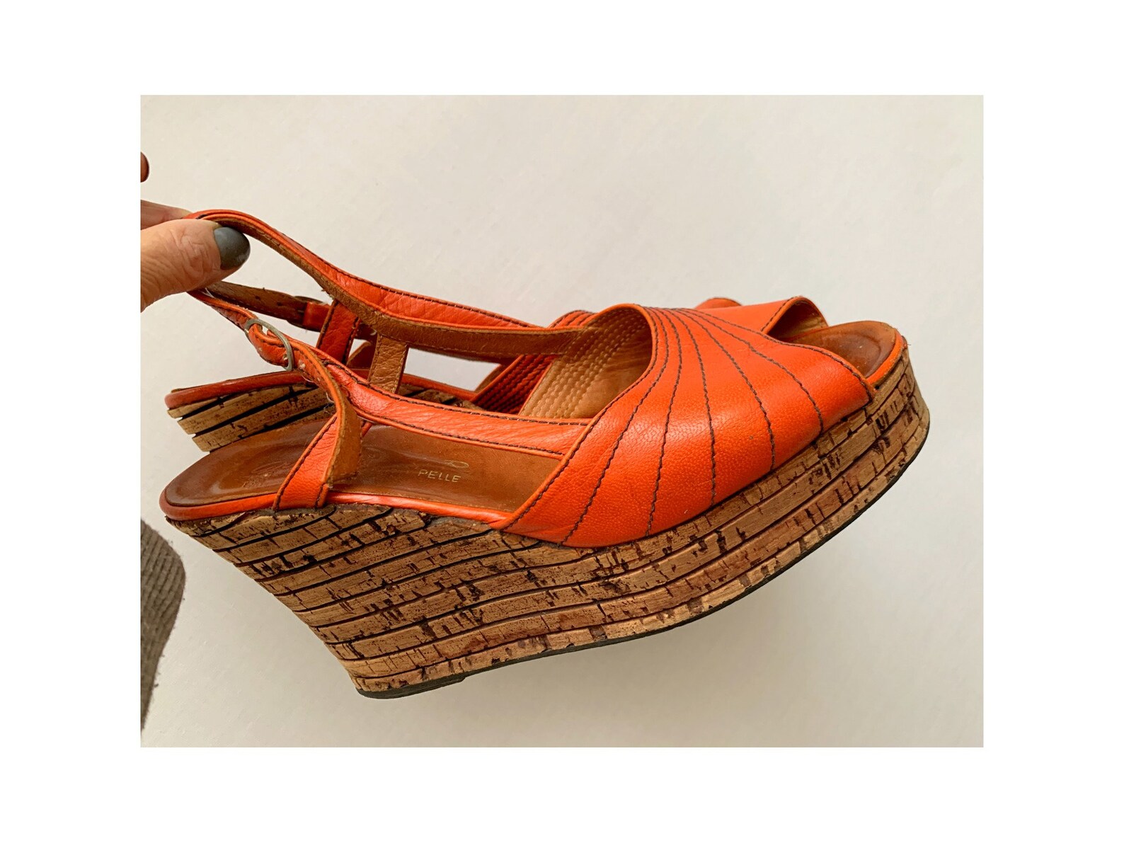 70s wedges shoes