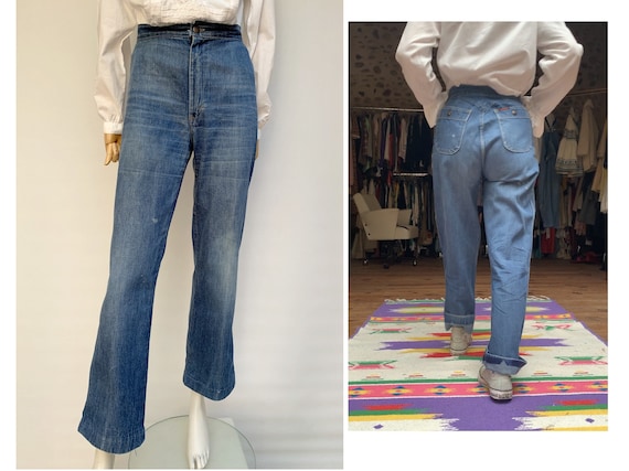 vintage 70s LANDLUBBER Denim High waist JEANS wes