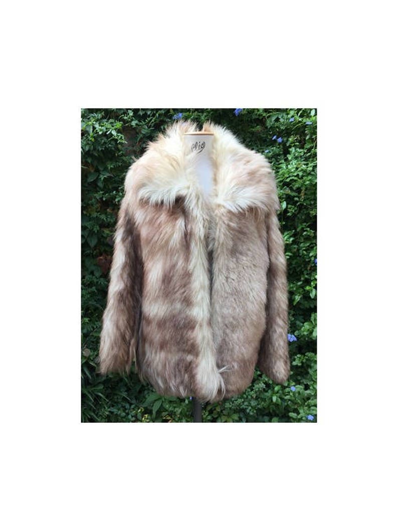 70s Vintage Yeti COAT //shaggy White Fur Long Hair Fur COAT // Etsy