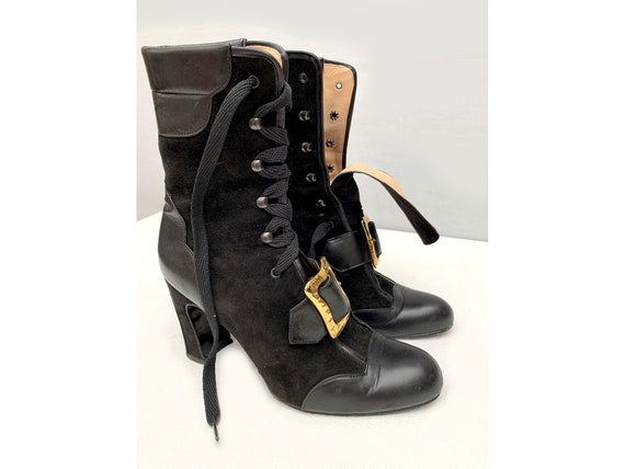 CHRISTIAN LACROIX 80s boots / ankle boots / Booti… - image 1