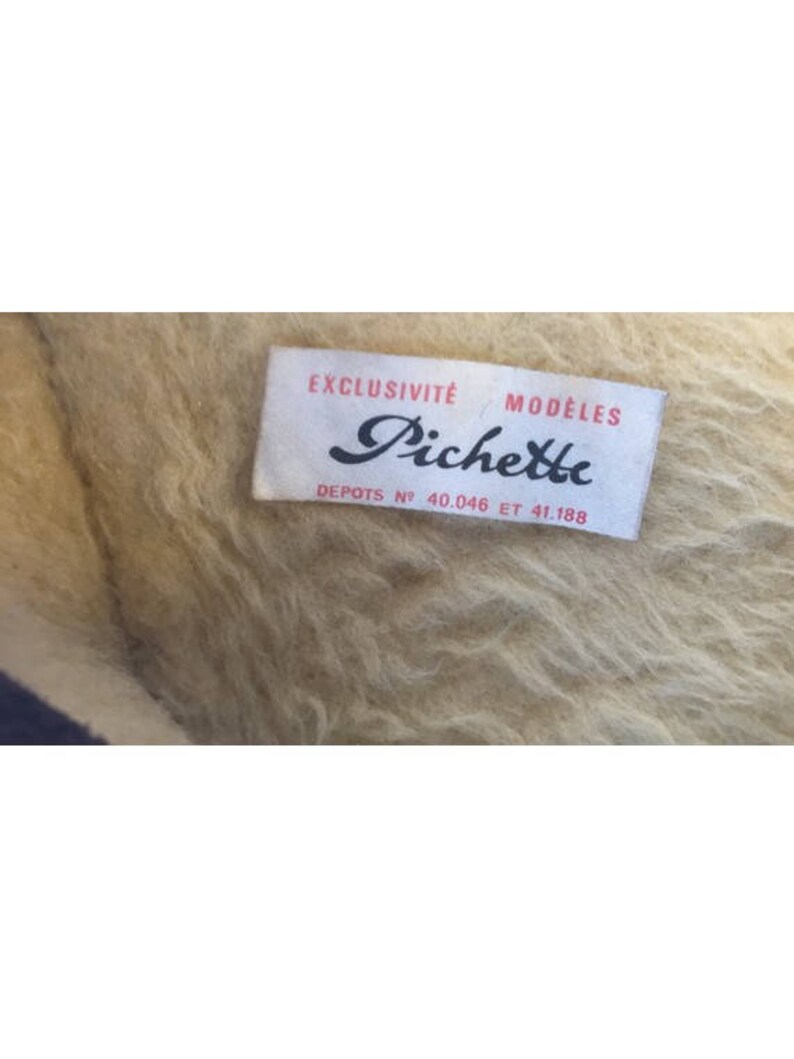RESERVED 1960s PICHETTE black long hair Goat Fur Winter boots Mod after ski BOOTS size eu 38-uk5-us 6.5