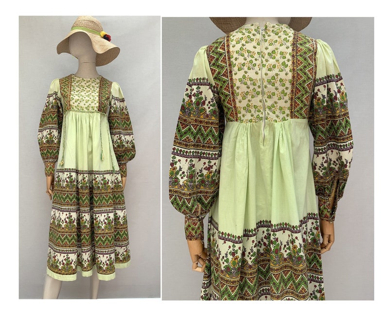 vintage peasant dress