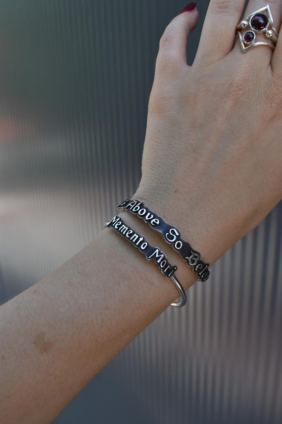 Bundle as above so below & memento mori cuff