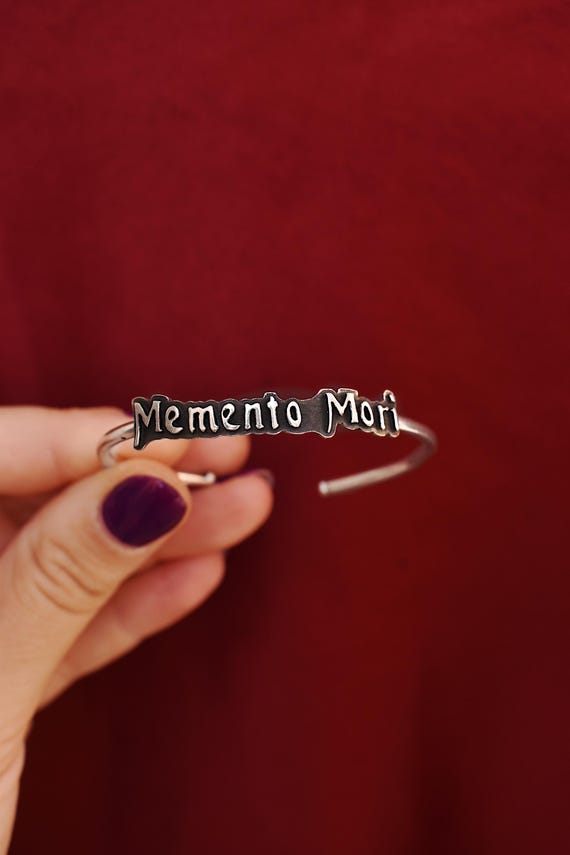 memento mori cuff bracelet//made to order