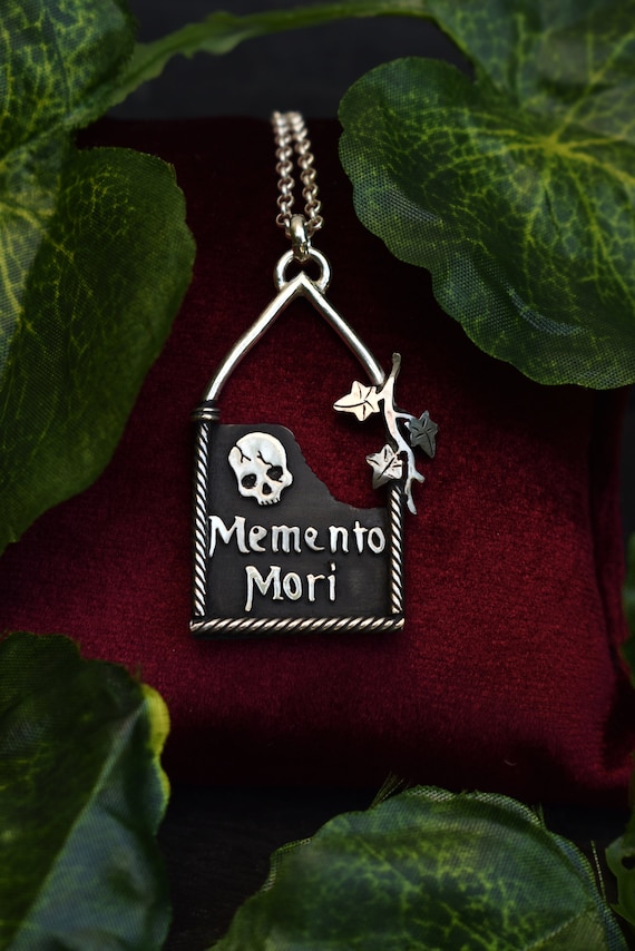 memento mori necklace//cathedral inspired  necklace