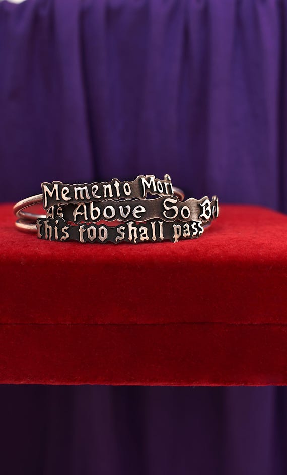 custom bracelet with quote//made to order
