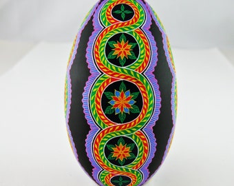 Real Hand-painted Pysanky Egg Decorate Goose Egg Ukraine Souvenir Pysanka Ukraine Gift Original Art Easter Decor Pisanki Eggs