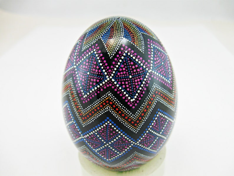 Real Hand-painted Pysanky Egg Decorate Goose Egg Ukraine Souvenir Pysanka Ukraine Gift Original Art Easter Decor Pisanki Eggs