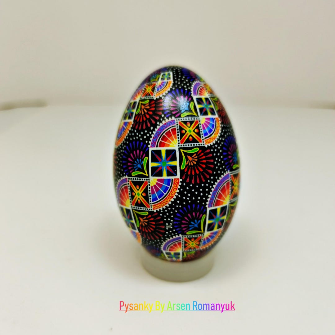 Pysanky Eggs. Ukraine Easter Egg. Pysanky Goose Egg Ornament. Ukrainian ...