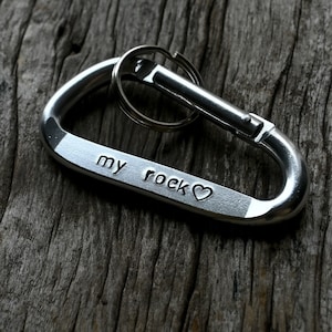 Personalized Carabiner Keychain: Custom Engraved Aluminum Key Holder