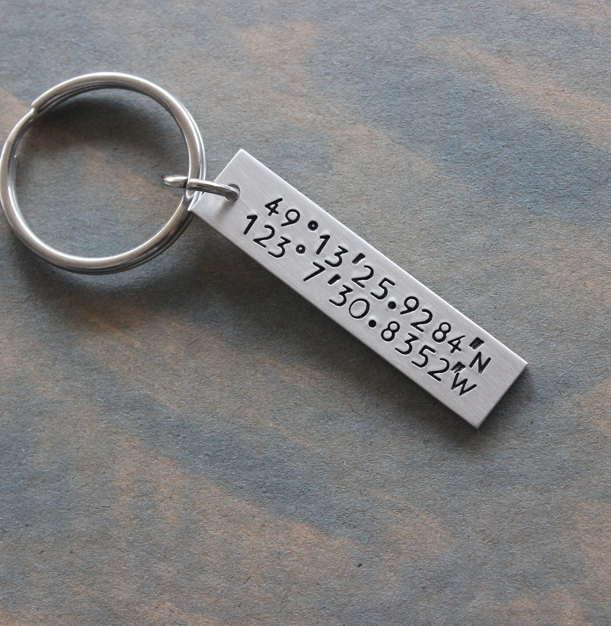Custom Coordinates Keychain Latitude 