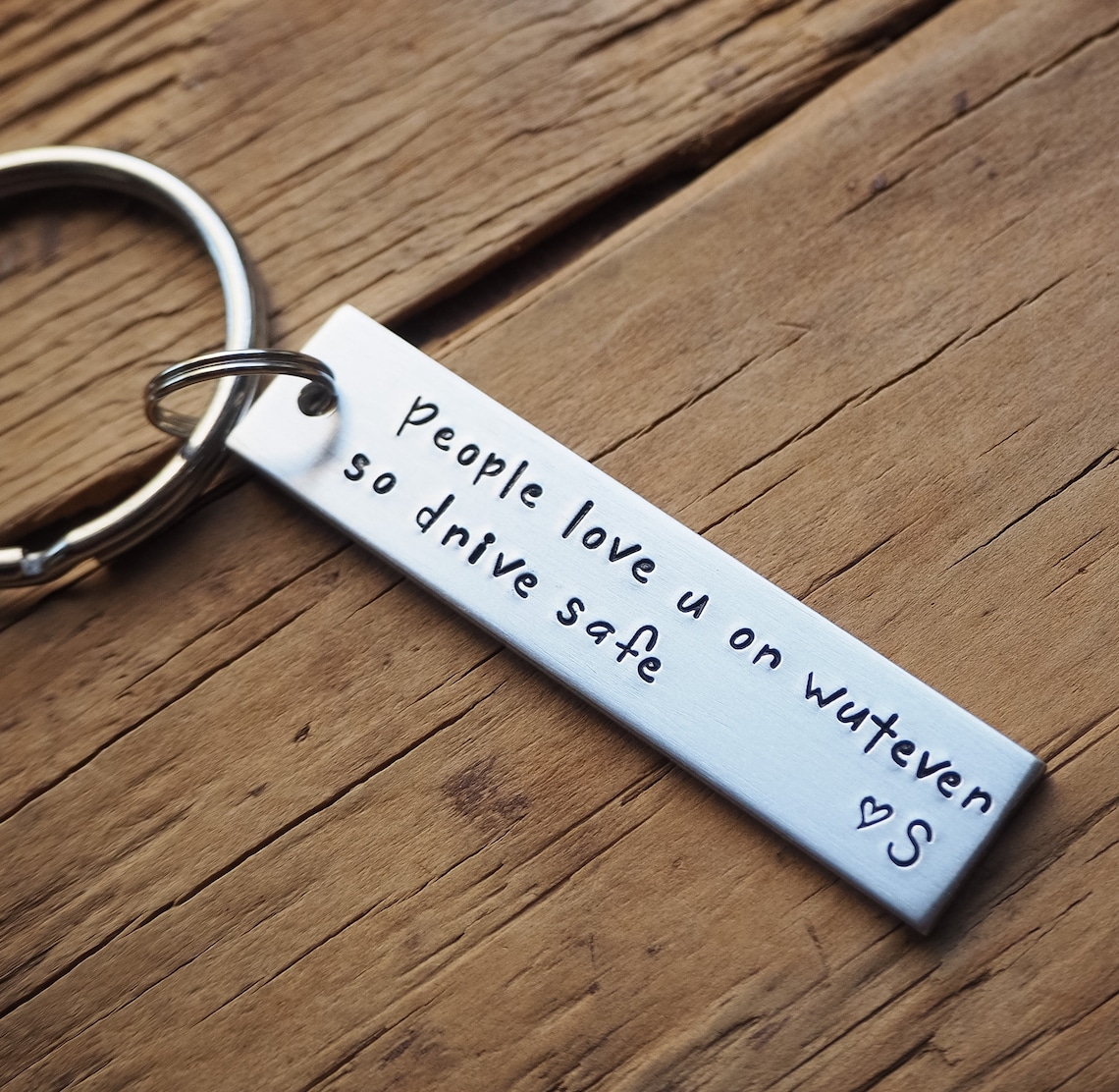 Drive Safe Keychain Personalized Keychain Customized Etsy