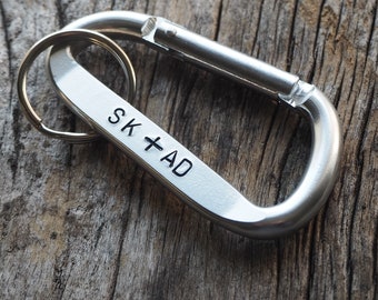 Custom Carabiner for Everyday Use, Personalized Carabiner, Engraved Carabiner, Initials Carabiner