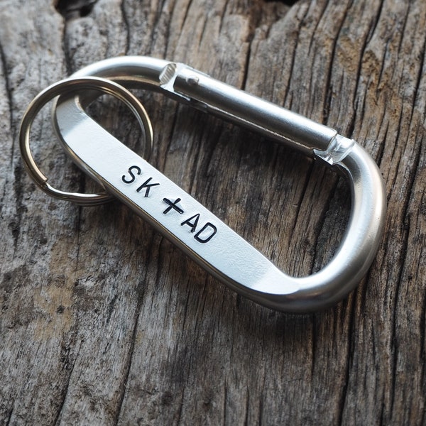 Custom Carabiner for Everyday Use, Personalized Carabiner, Engraved Carabiner, Initials Carabiner